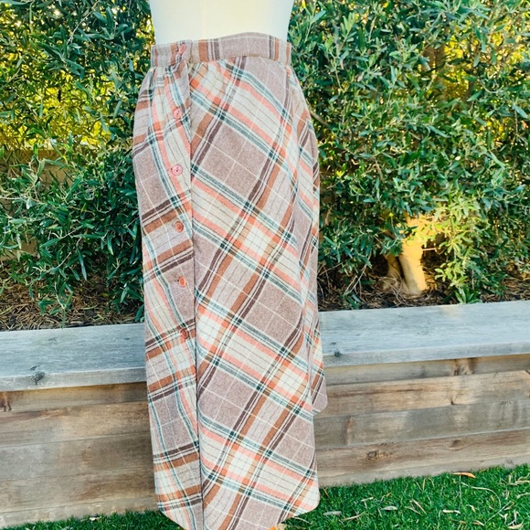 Alfred Paquette Brown Wool Skirt - Picture 7 of 8